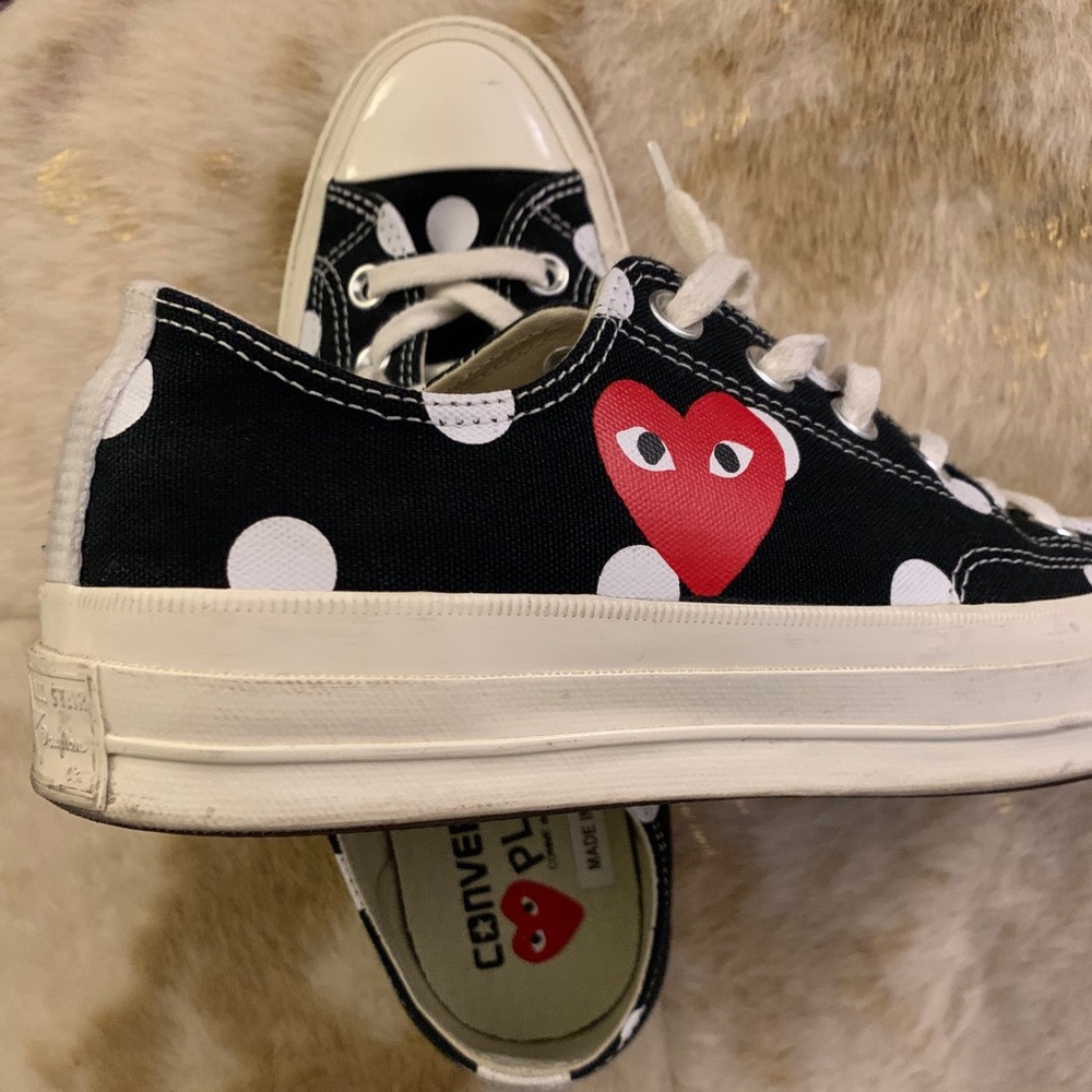 Comme des garcons converse-unisex-polka dot